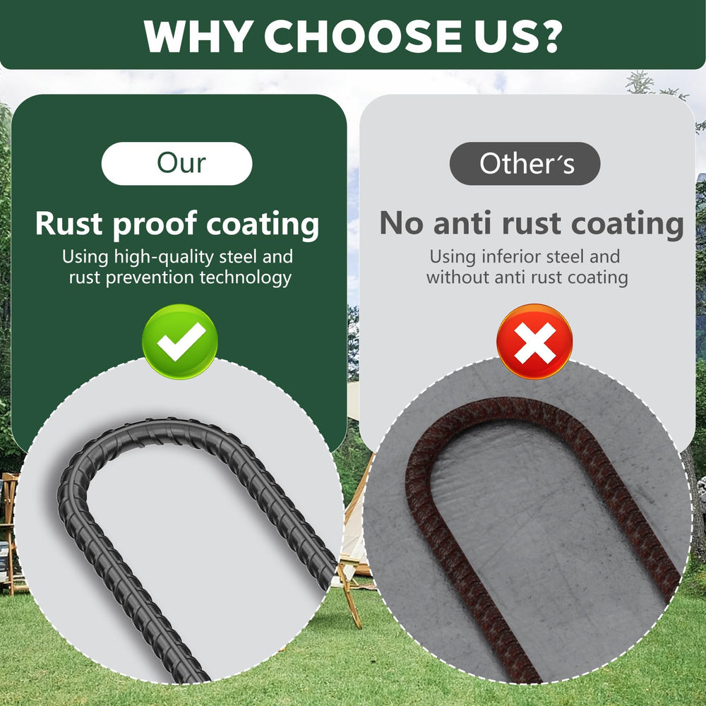 Hldgras tents and tarps ground stakes for versatile outdoor setups.