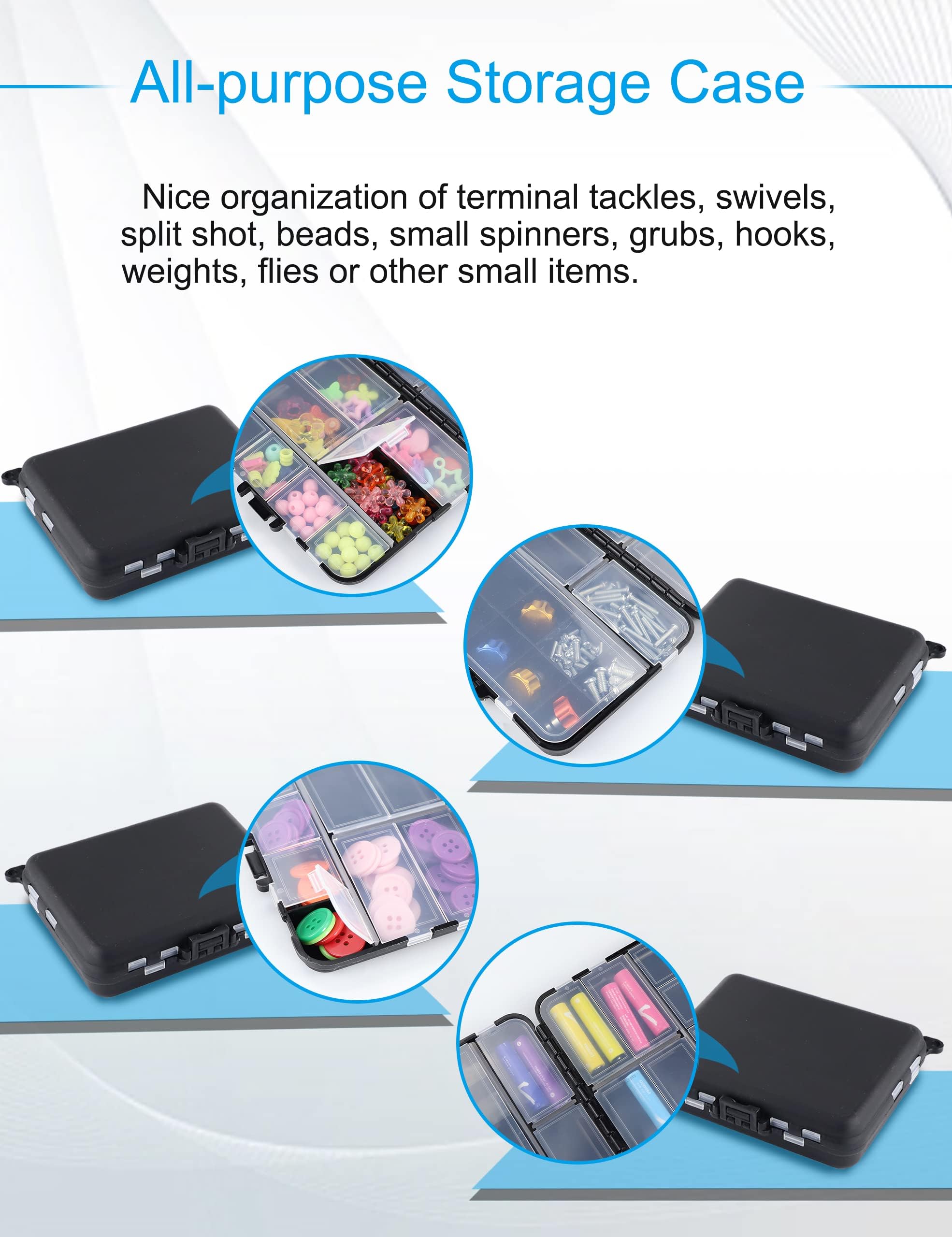 Portable tackle box set ideal for kayak, backpack and vest