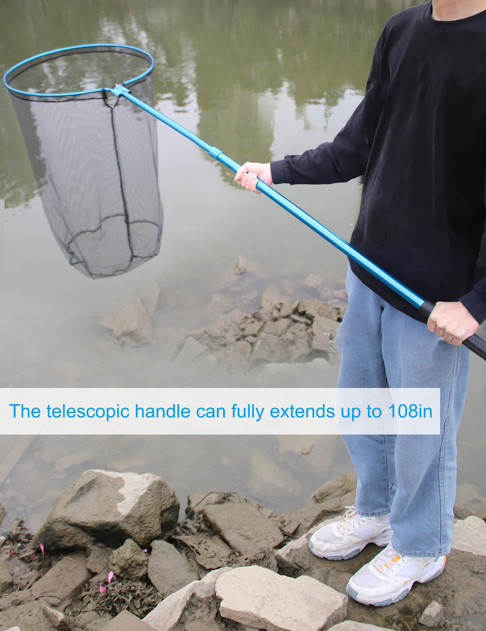 Hlotmeky rubber net minimizes tangling in saltwater conditions