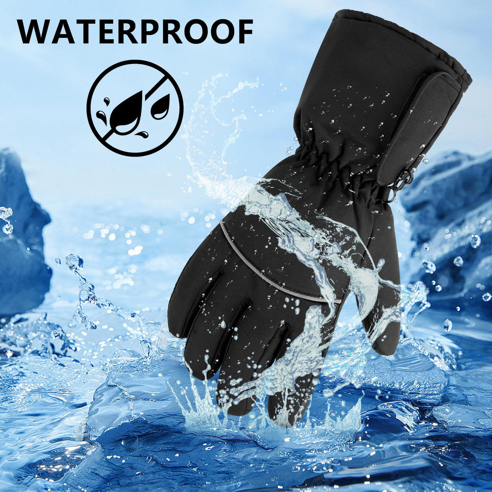 HLTWCLO heated gloves with adjustable wrist strap for a snug fit