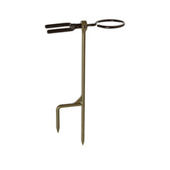 HME Archer's Ground Stake with Arrow Ring featuring rotating fork and base