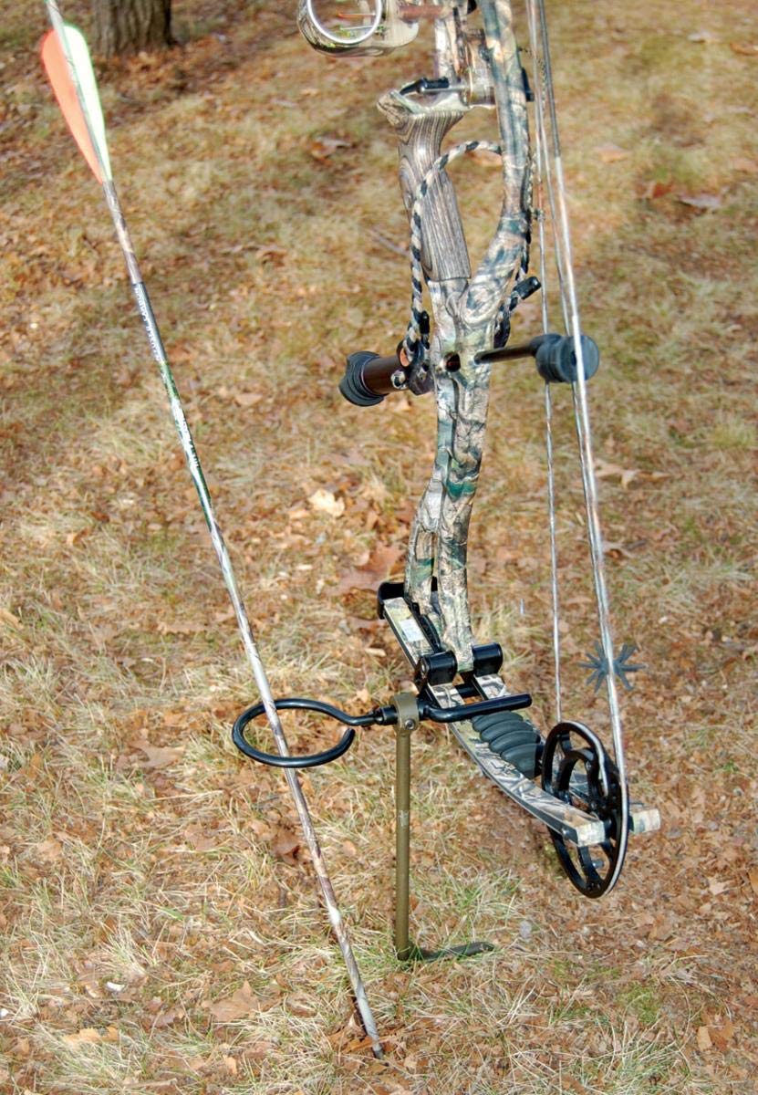 HME Archer's Ground Stake secure installation ensures stable support from any hunting position.