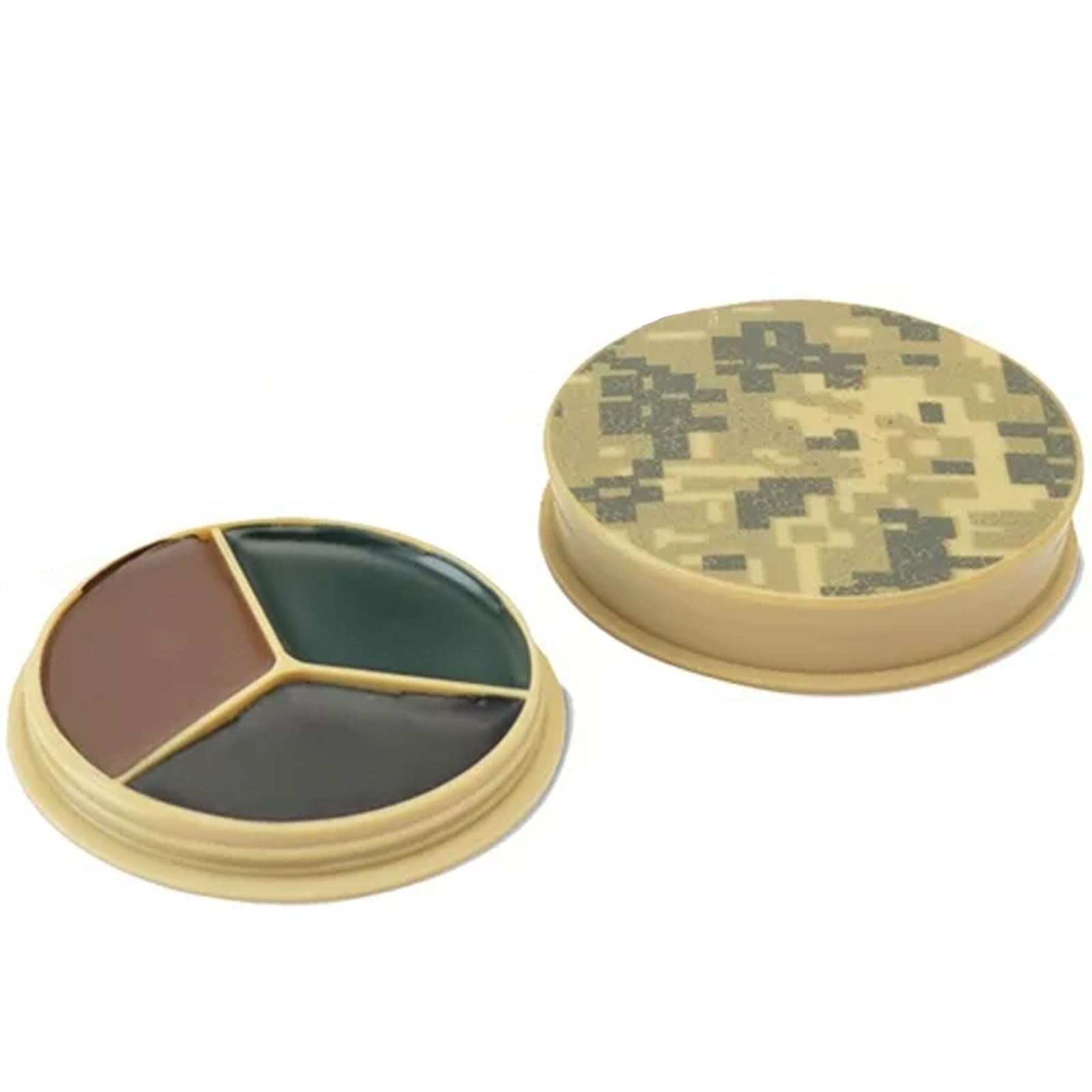 HME camo face paint kit in a compact case for easy reapplication.