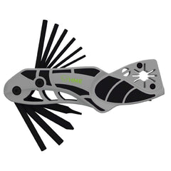 HME compact lightweight hunting pocket multi-tool for on-the-go bow adjustments and blade sharpening