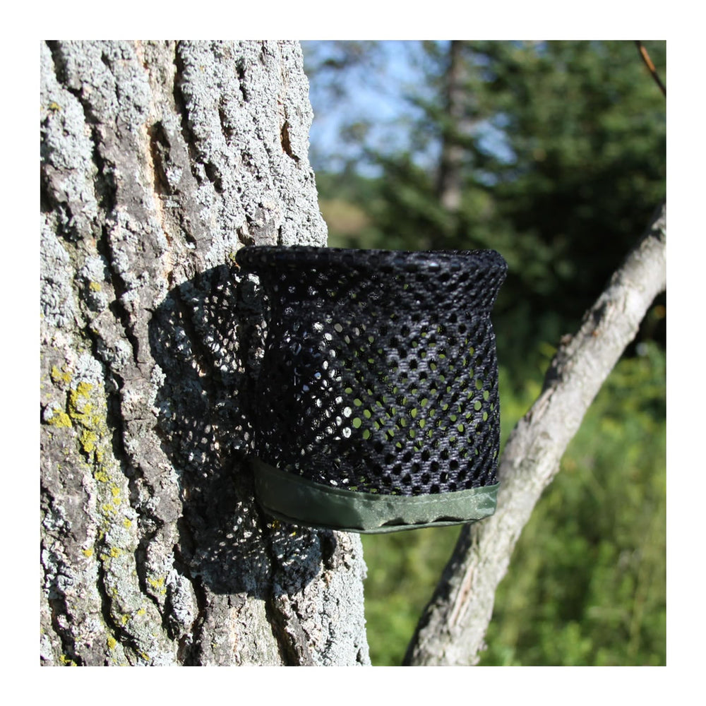 HME Drink Holder Ring keeps a beverage bottle securely in place for field use.
