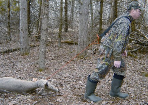 HME Economy Deer Drag 7-foot rope provides secure animal attachment and reliable control.