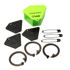 HME Fresh Earth Scent Biscuits case and hooks for easy deployment