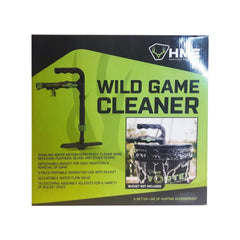 HME Game Washer's cyclonic water motion removes debris efficiently.