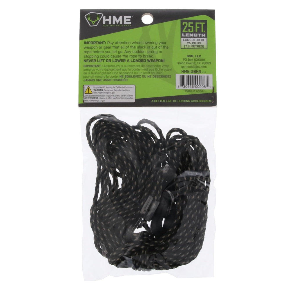 HME tri-color cord construction withstands rugged hunting conditions.