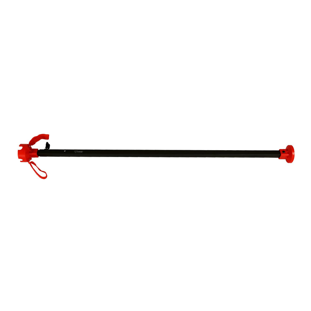 HME ground blind center-support pole reinforcing stability for a secure shelter