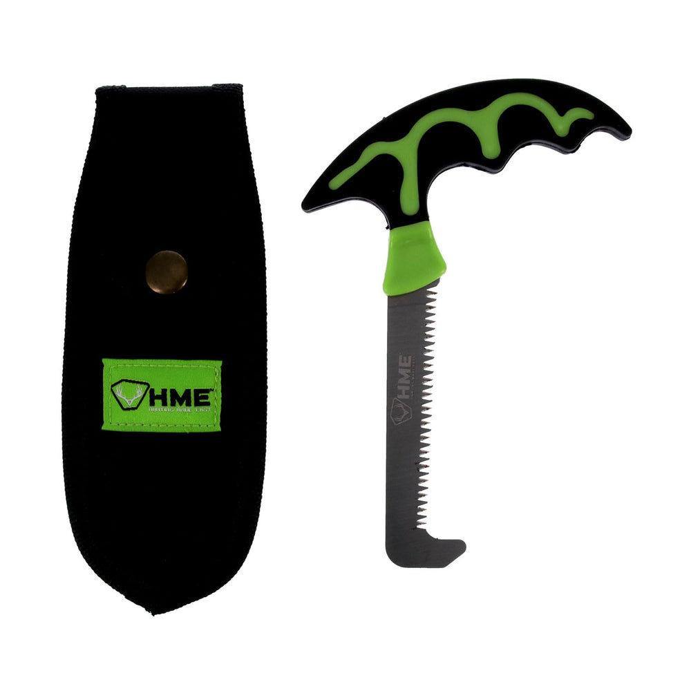 HME hunting bone saw with scabbard for safe transport