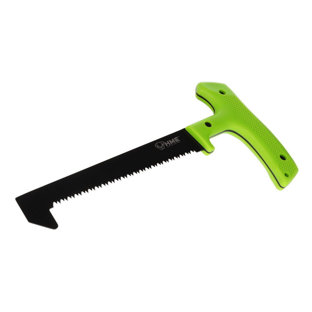 HME 9-5-inch gut-hook knife included for precise caping and field dressing tasks.