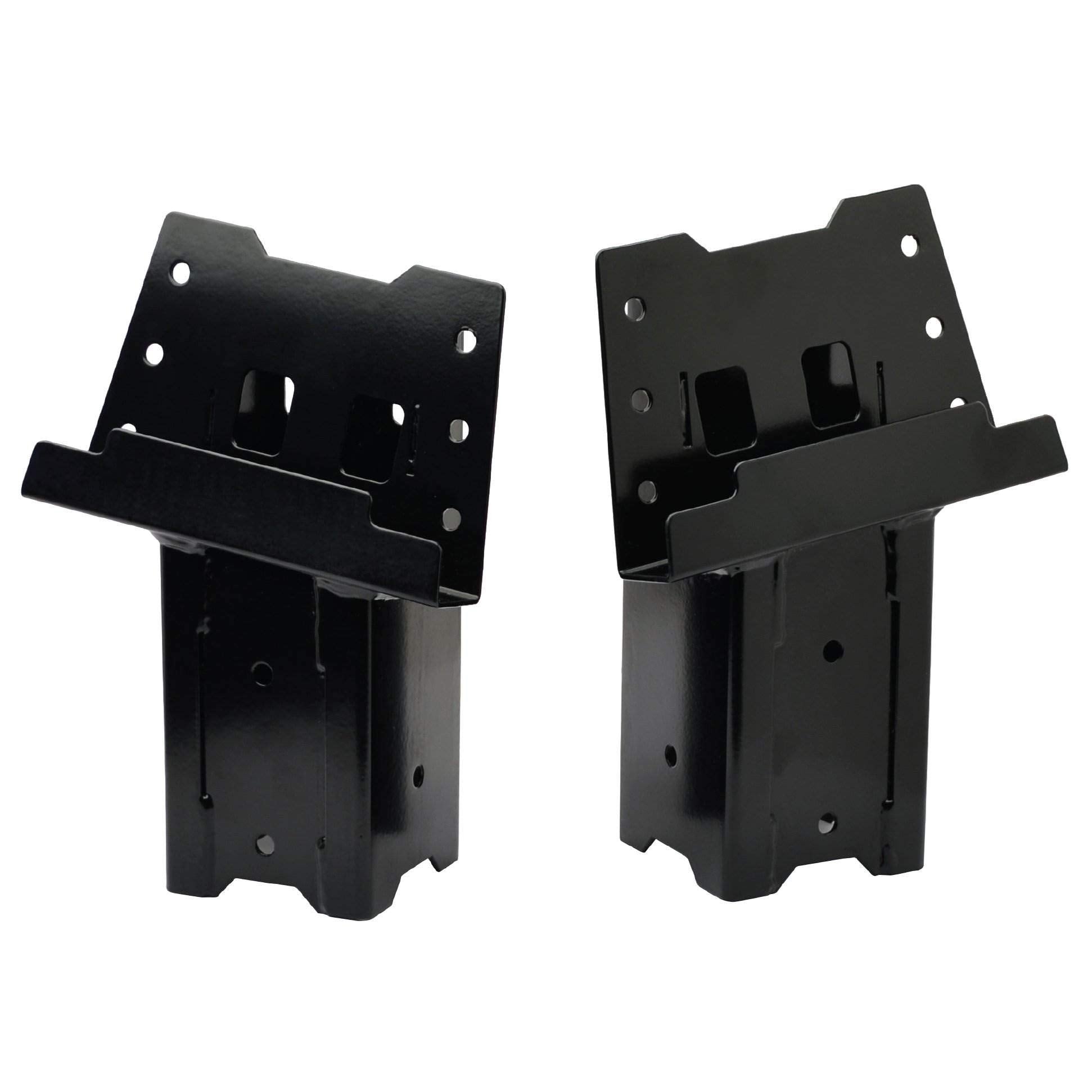 HME brackets side view demonstrates easy elevation for blinds and play areas.