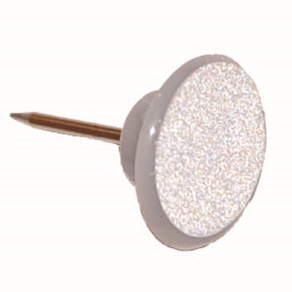 HME plastic reflective tack with white face, 50-pack, easy installation for visible trails