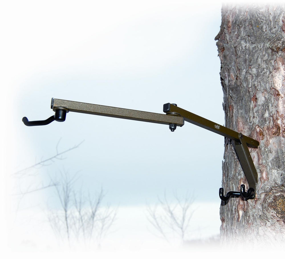 HME Pro Series Super Bow Hanger 360-degree rotation for flexible positioning in a tree stand
