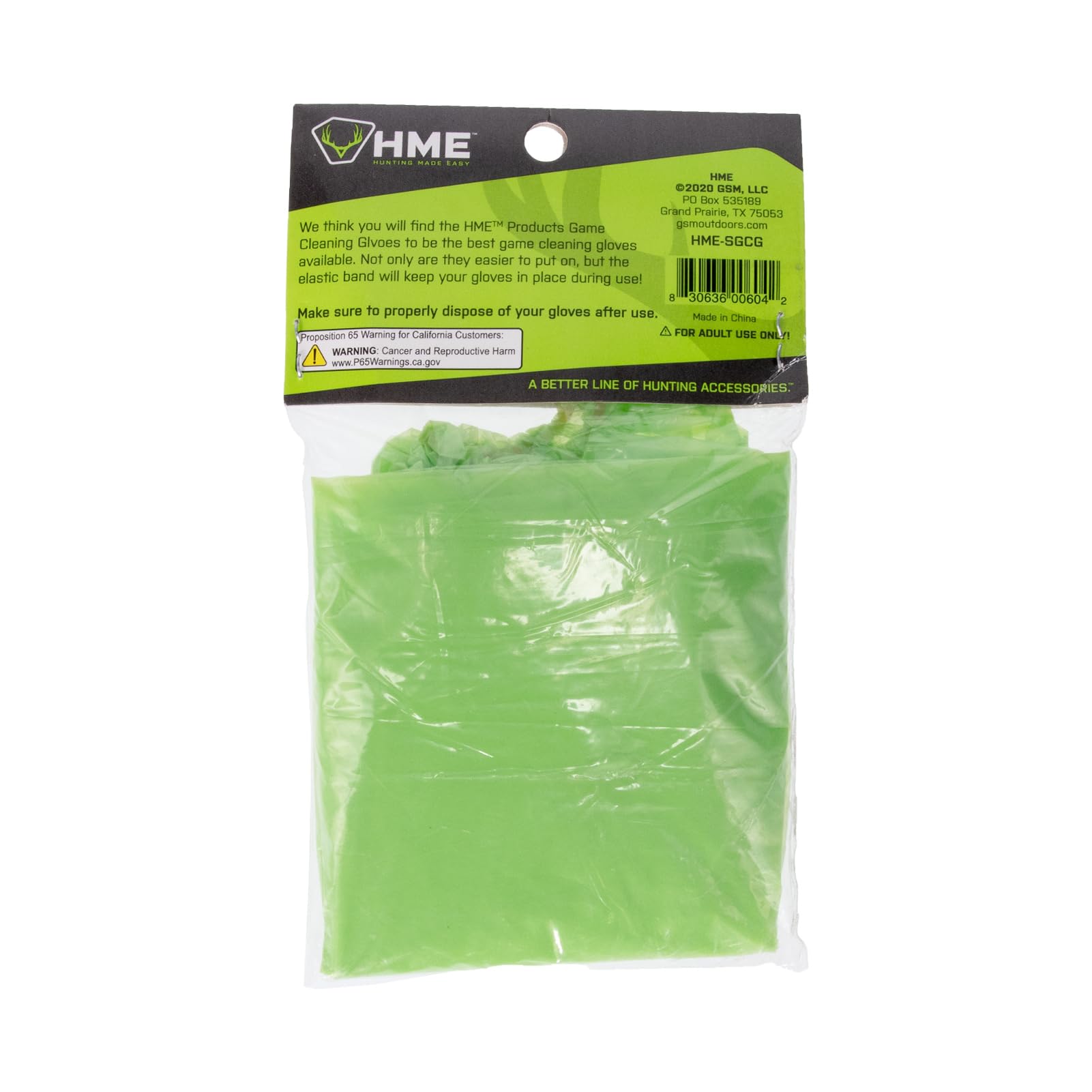 HME shoulder-length gloves worn during handling for safer cleanliness