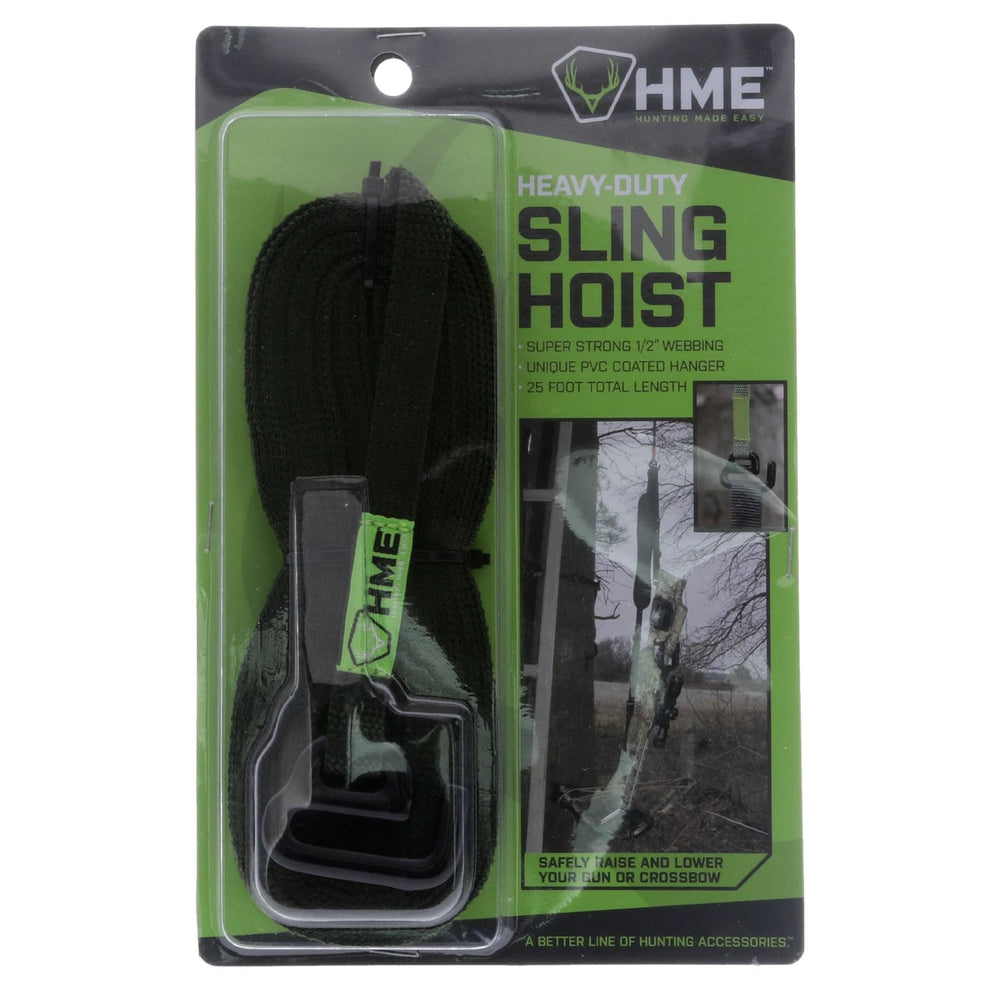 HME Sling Hoist PVC coating provides secure lifting and protection against slips.