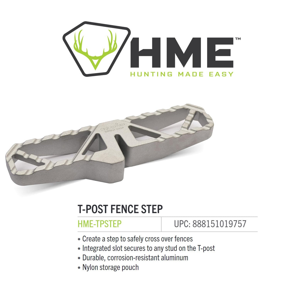 HME T-Post Fence Step as part of outdoor essentials toolkit