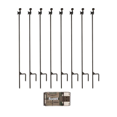 HME trail camera holder post demonstrates universal mount compatibility for flexible field placements.