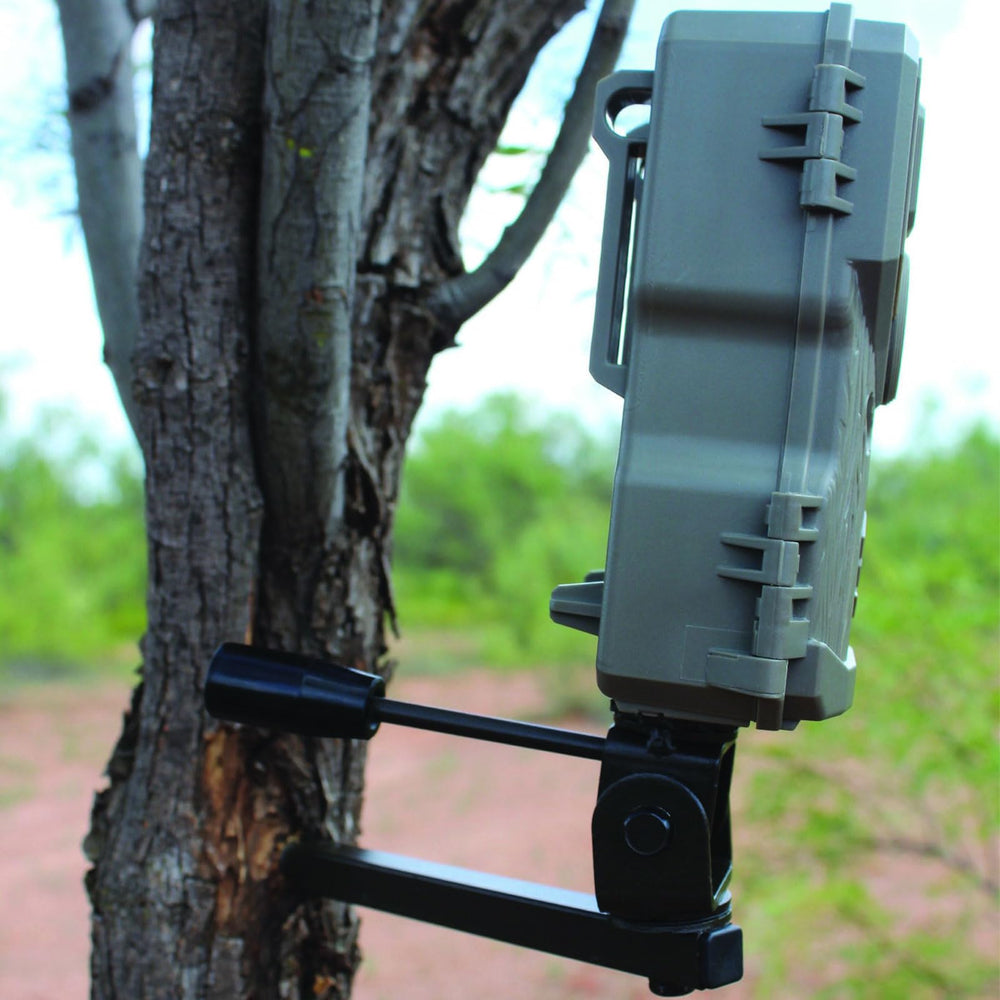 HME Trail Camera Holder provides a secure camera attachment with a lock washer.