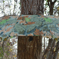 Tree screw stabilizing anchor and six tie-down strings for stability