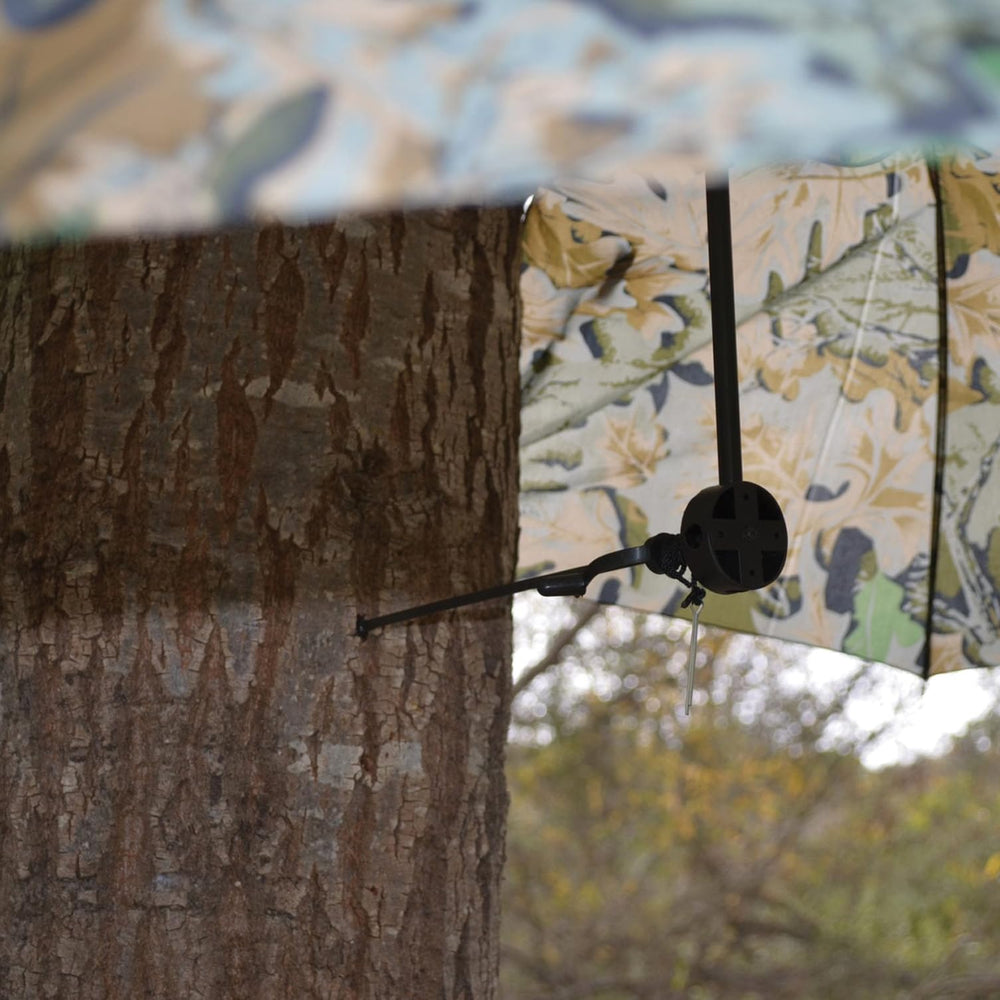 Storage sack included with HME Tree Stand Umbrella