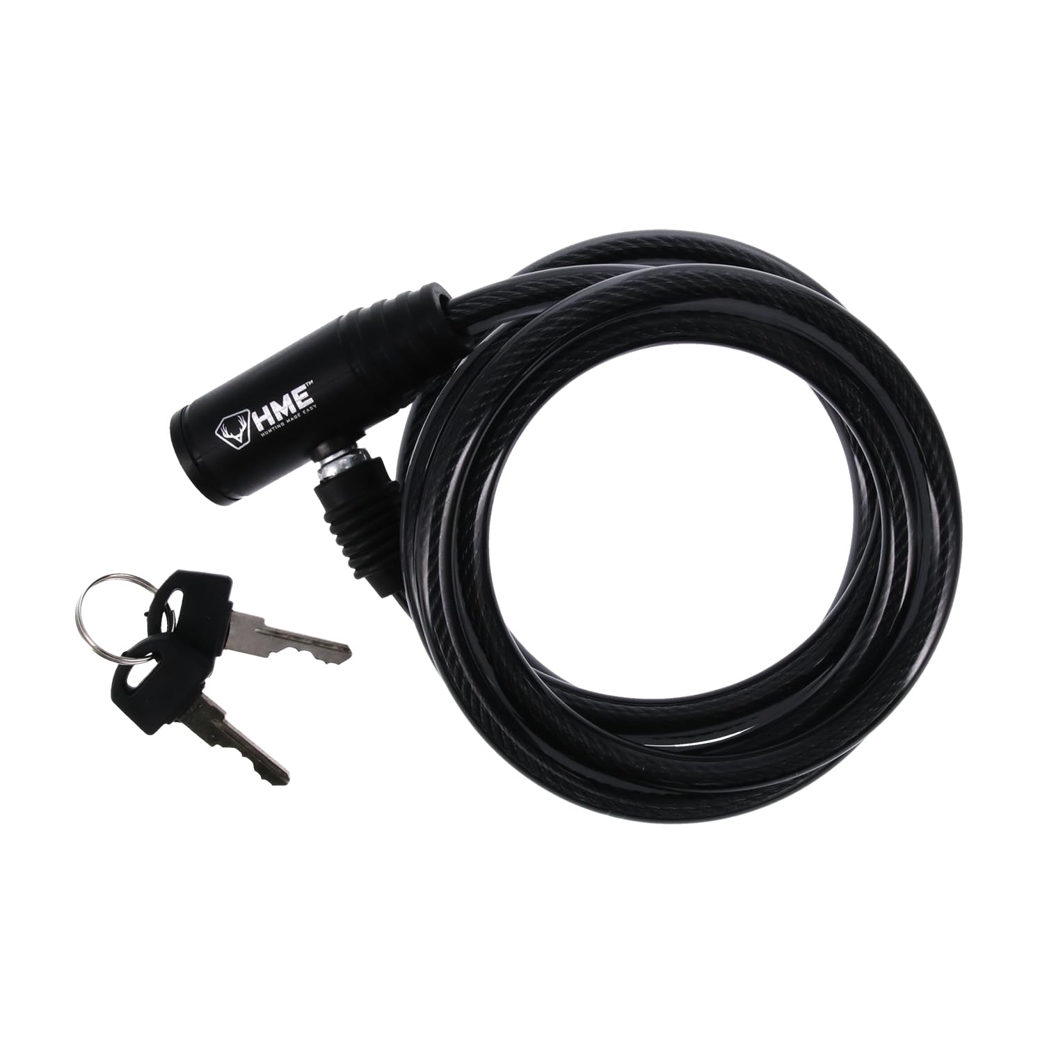 HME Treestand Cable Lock with self-contained lock secures gear quickly.