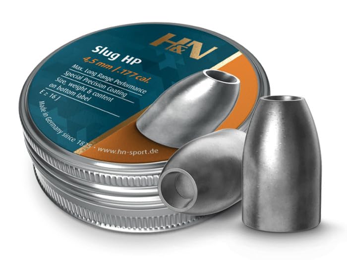 H&N Sport Hollowpoint Slugs in package showing long-range hunting potential.
