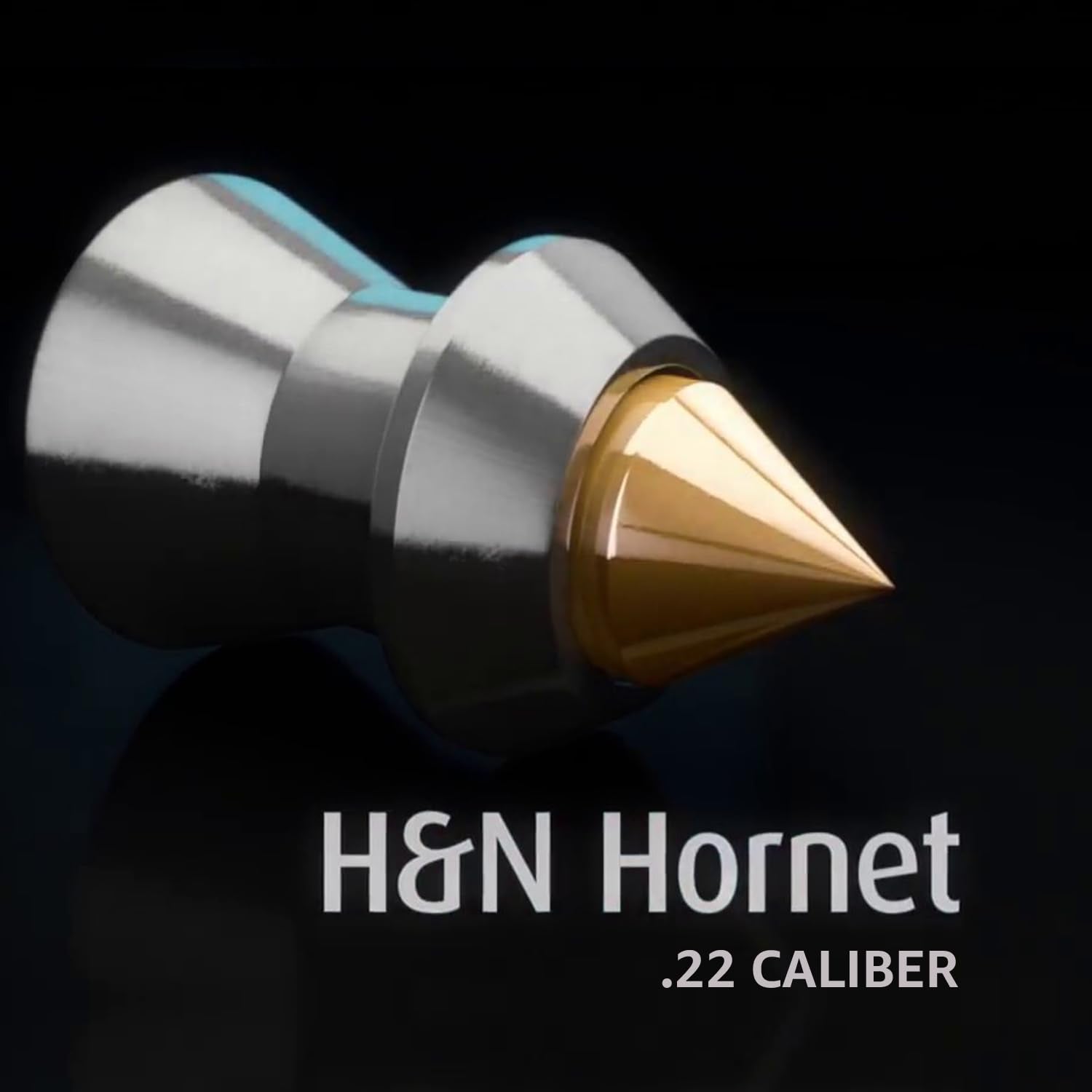 H&N Sport Hornet pellets with brass tip enabling smooth flight and expansion.