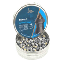 H&N Sport Hornet pellets brass tip highlights controlled expansion potential.