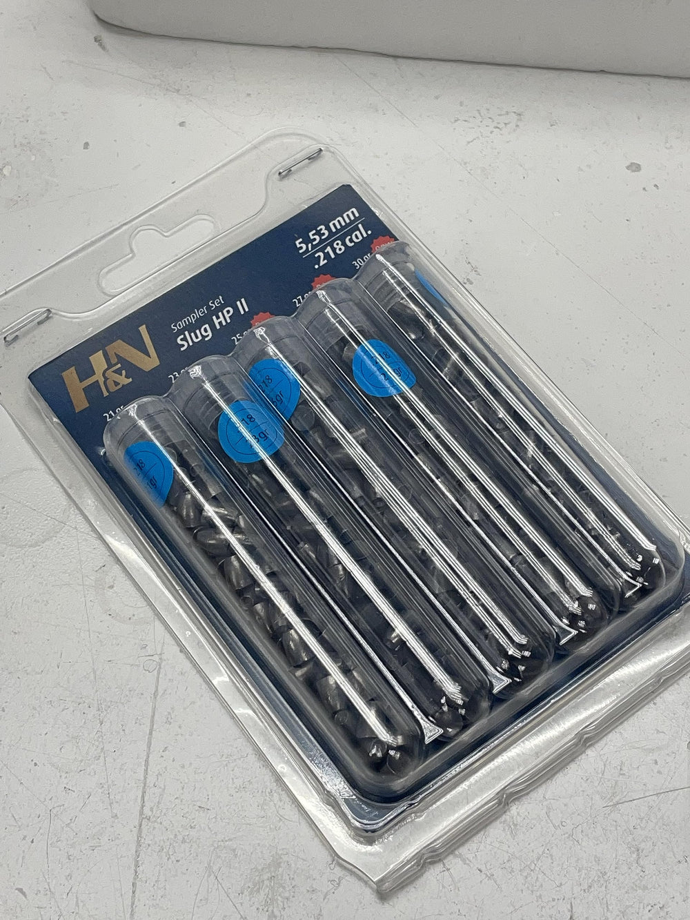 H&N Sport Slug HP II shows different slug profiles for rifle compatibility testing.