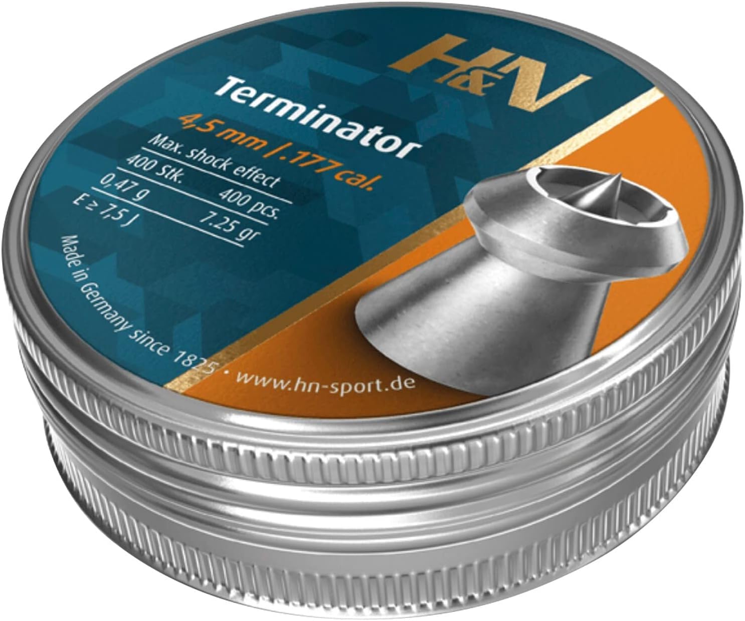 Terminator hollowpoint center-point detail highlights penetration design.