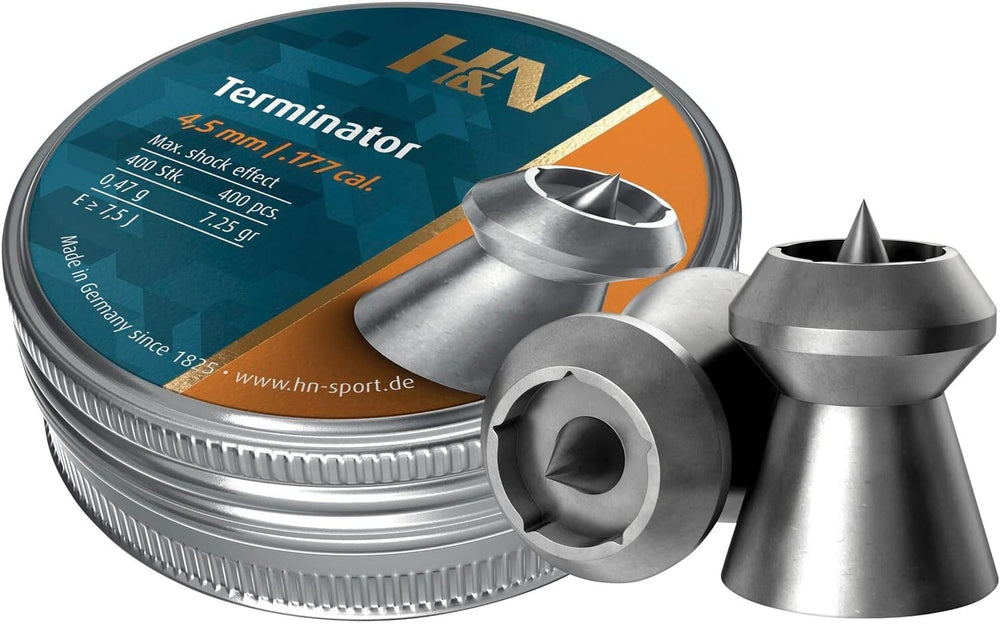 Terminator hollowpoint close-range shot shows tight group potential.