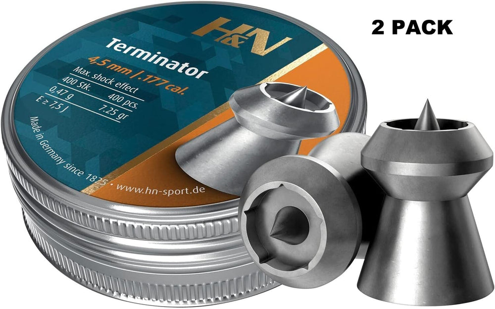 Two-pack Terminator packaging by H&N Sport offers value.