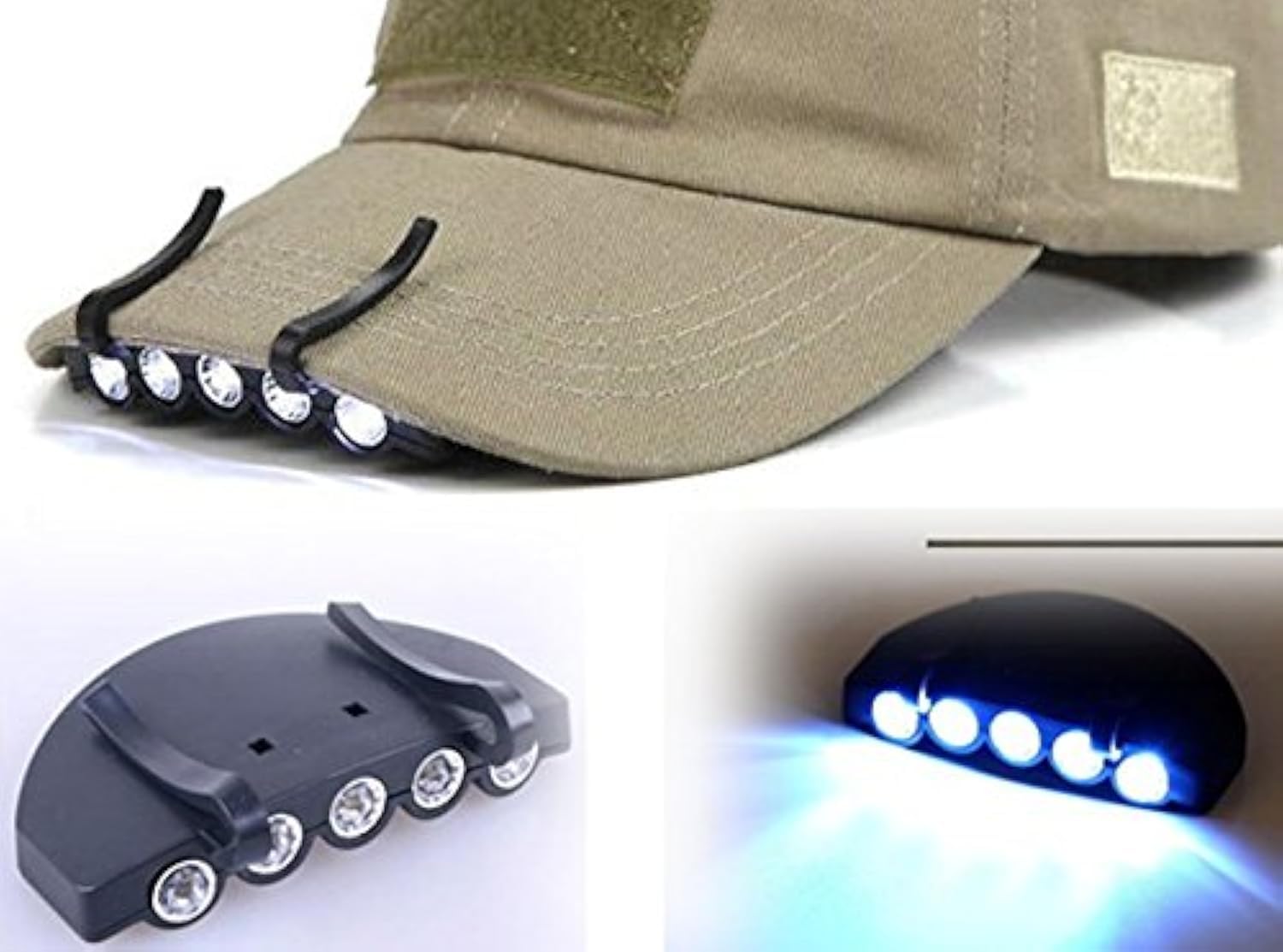 HnF shop Bright5 head-cap light clipped on cap for hands-free illumination