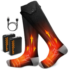 HNXKB heated socks full view show unisex winter design for outdoor warmth