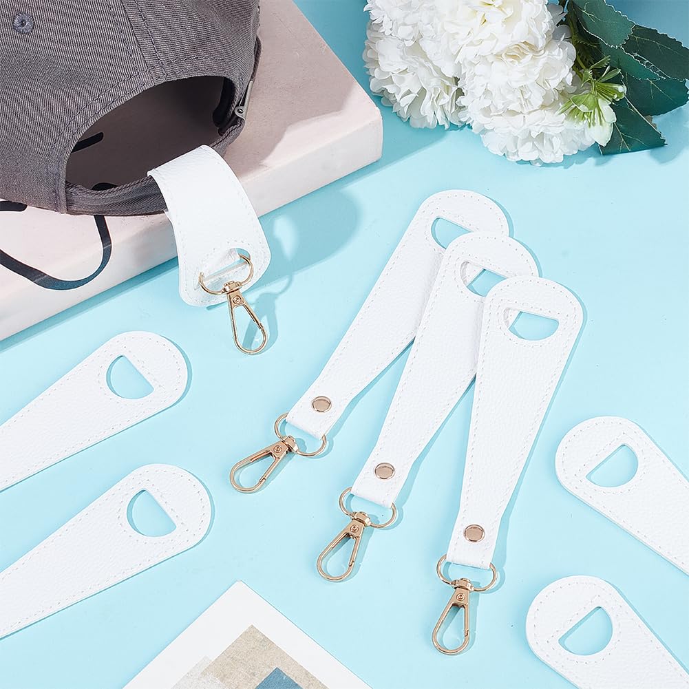 HOBBIESAY white clip-on hat holder adds minimalist style while keeping hats handy.