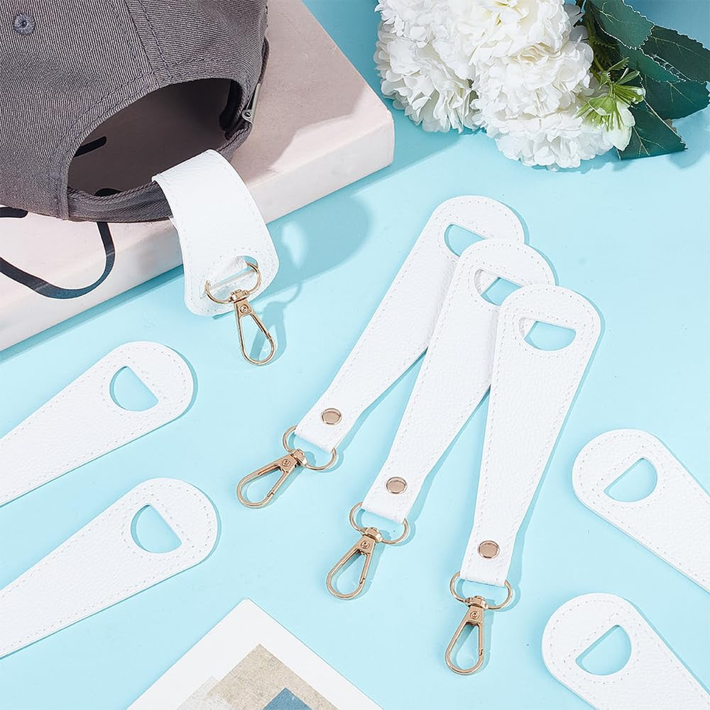 HOBBIESAY white clip-on hat holder adds minimalist style while keeping hats handy.