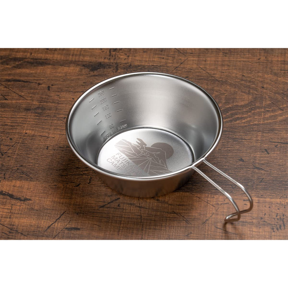 Hobby Stock Yurucamp Shera Cup stainless steel body, durable for everyday camping use.