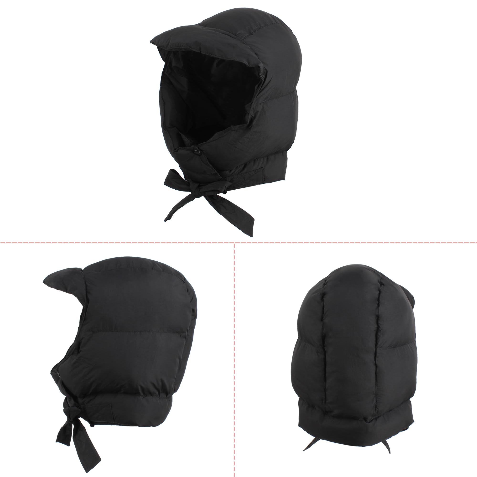 Hoce chin tie ensures secure fit during gusty winds