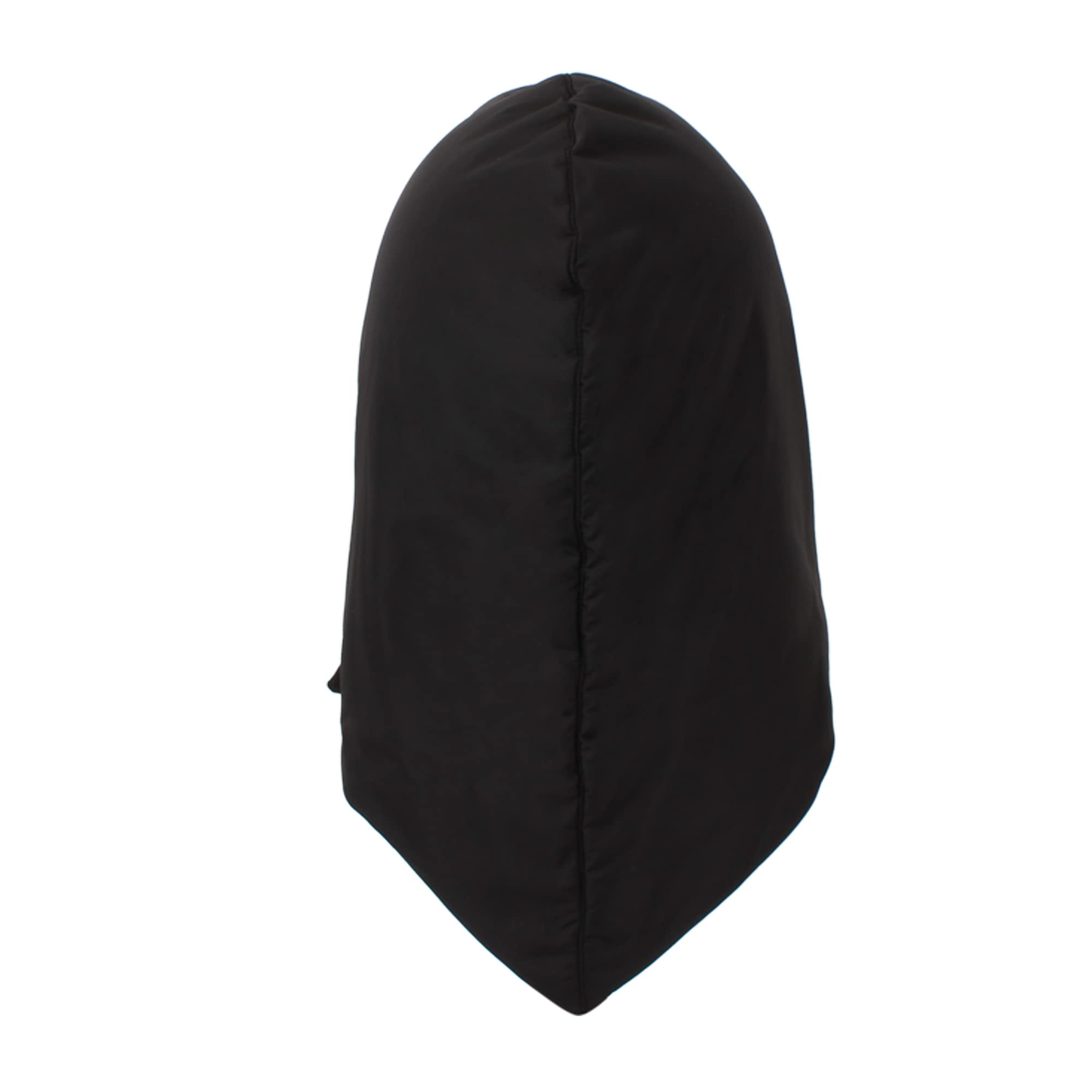 Hoce packable down hood hat fits in a pocket.