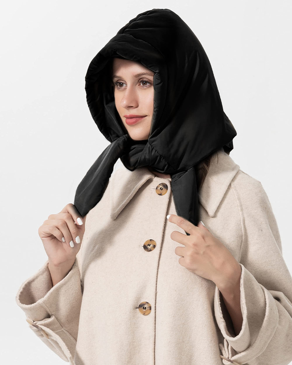 Hoce waterproof and windproof winter hat protects against snow.