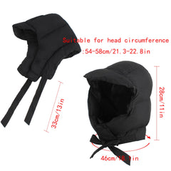 Hoce windproof hat with ear flaps protects ears and neck on cold days