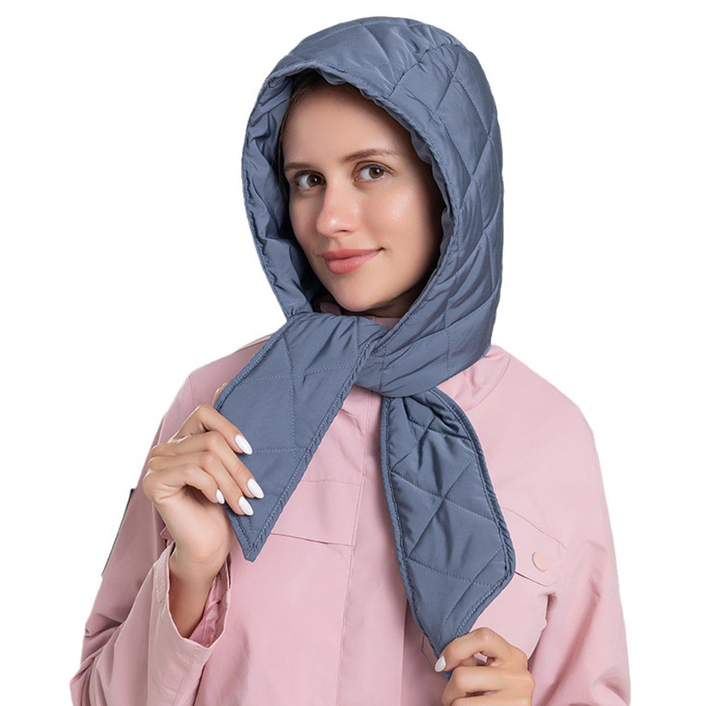 Hoce blue fabric close-up highlighting down filling warmth and material