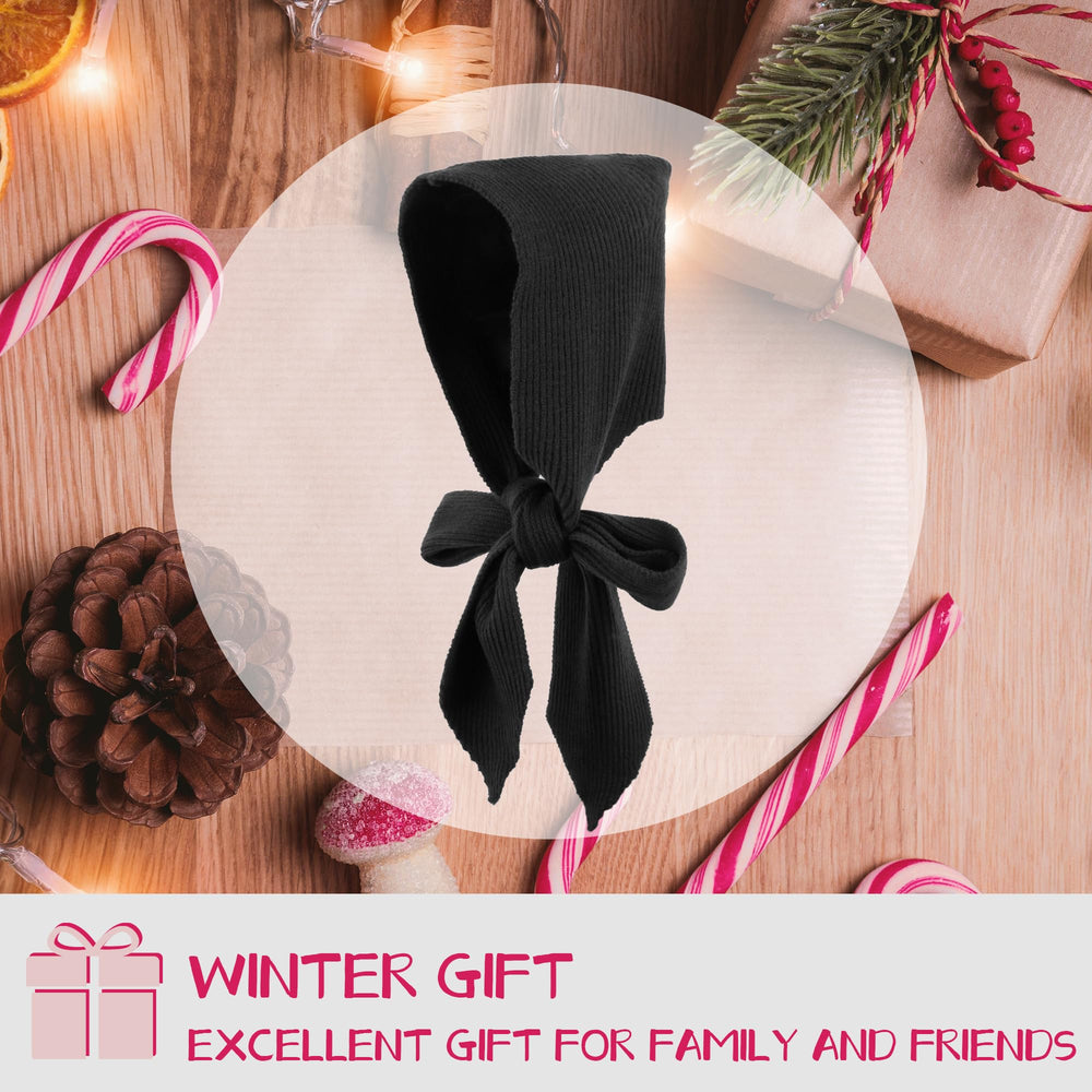 Hoce hooded scarf hat for women - white color lifestyle shot