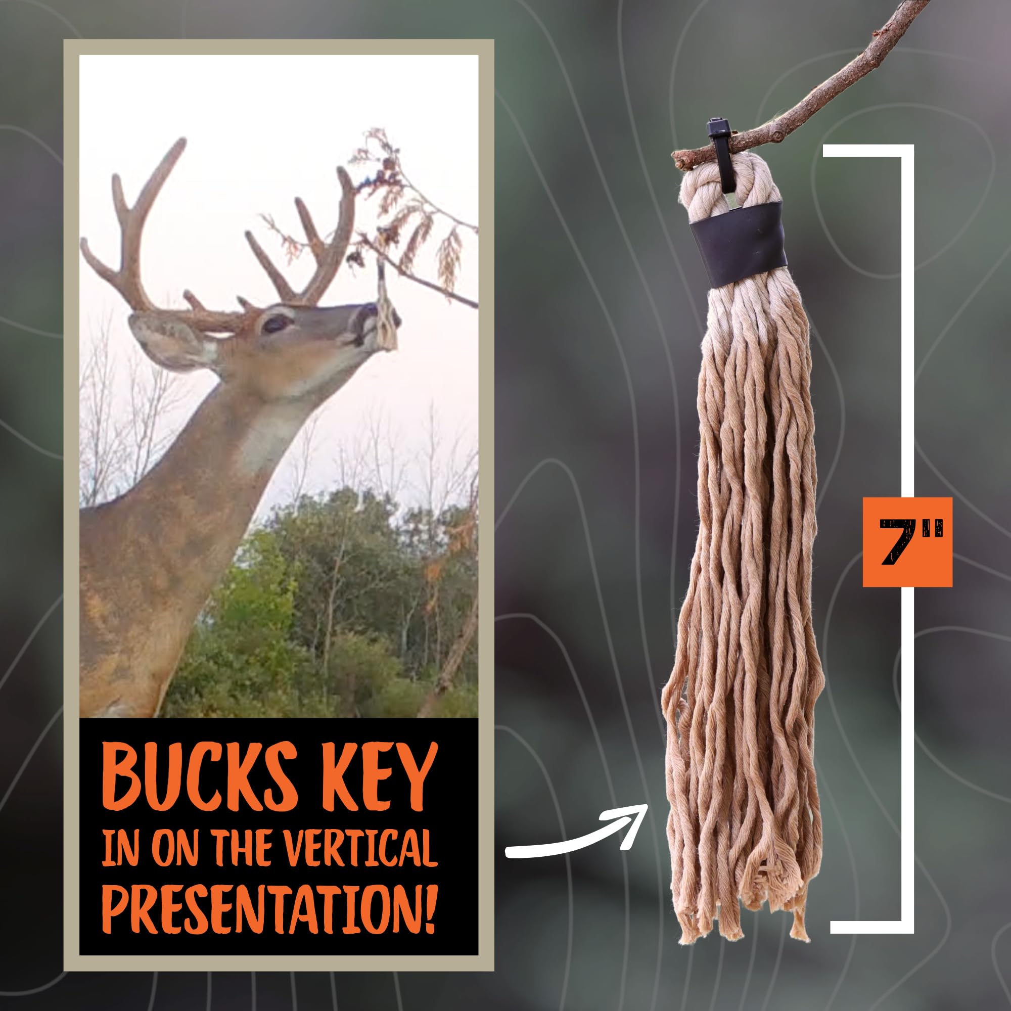 Cable ties included for easy tassel setup on a branch