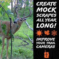 Scent-wick absorbing deer lure with hemp scent