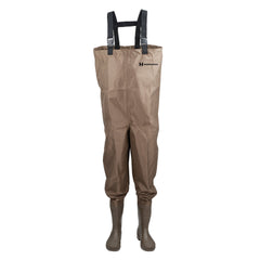 Hodgman Mackenzie waders brown bootfoot design for secure traction.