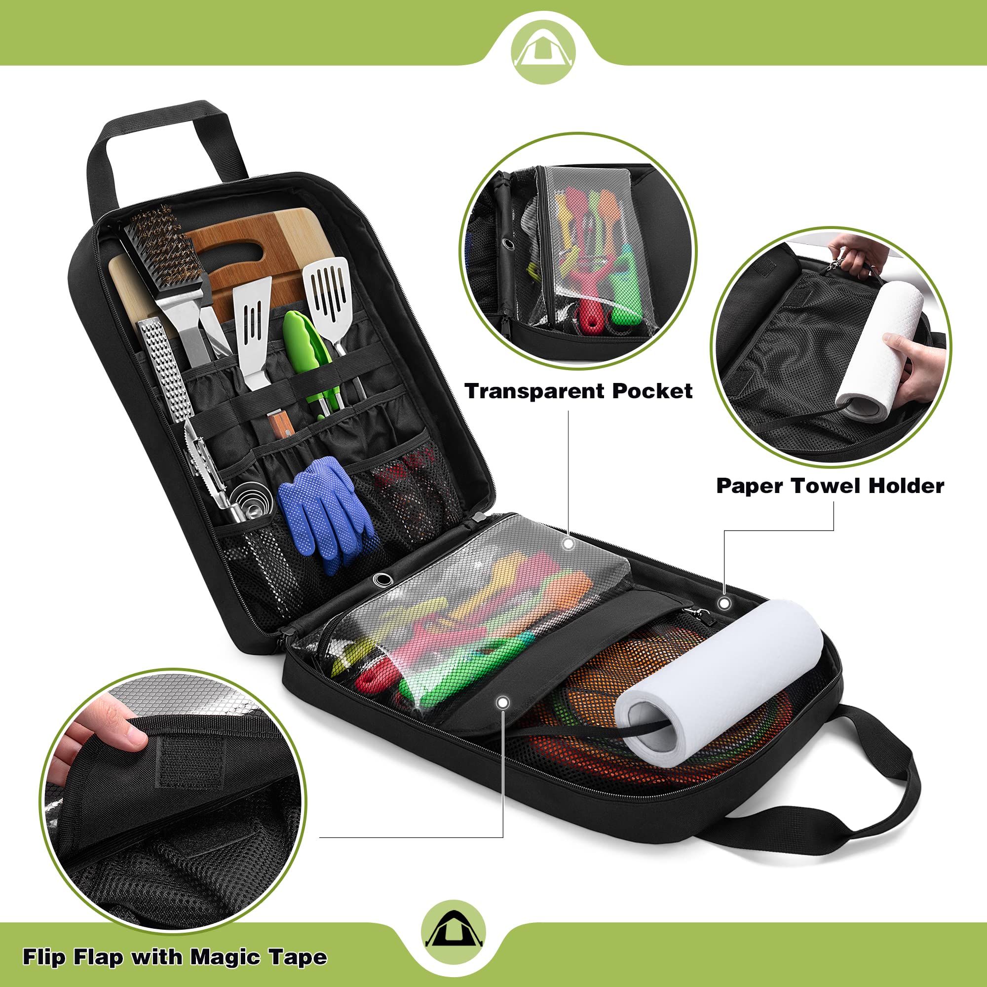 HODRANT lower pocket with elastic and zipper keeps gear secure during transit.