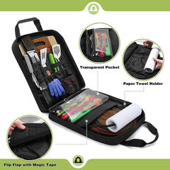 HODRANT lower pocket with elastic and zipper keeps gear secure during transit.